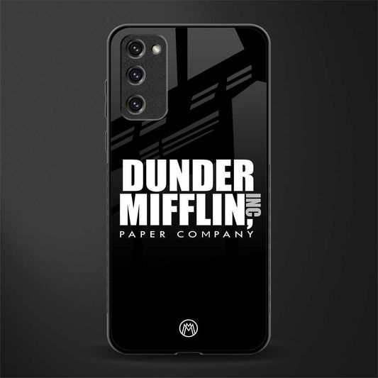 dunder mifflin glass case for samsung galaxy s20 fe image