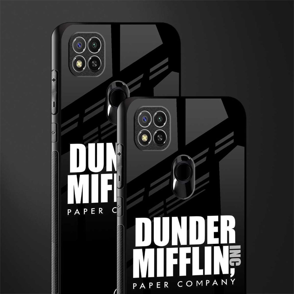 dunder mifflin glass case for redmi 9c image-2