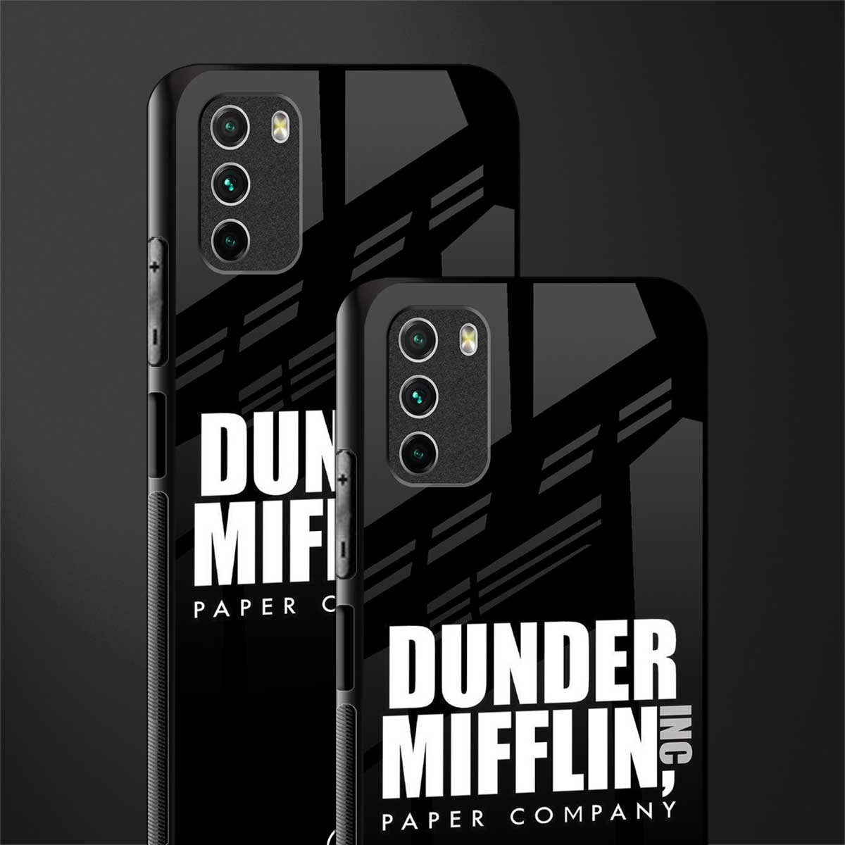 dunder mifflin glass case for poco m3 image-2