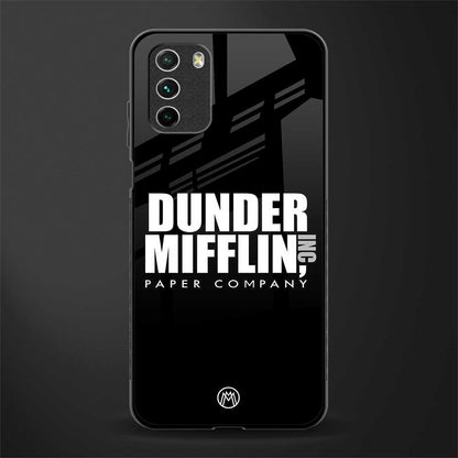 dunder mifflin glass case for poco m3 image