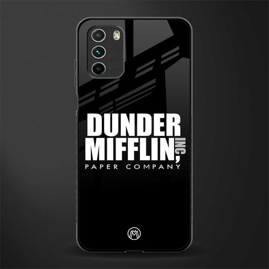 dunder mifflin glass case for poco m3 image