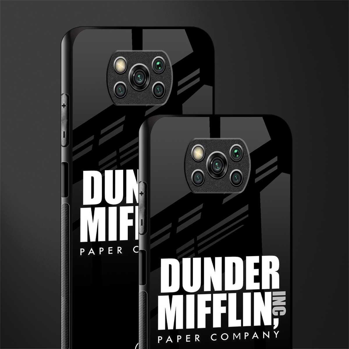 dunder mifflin glass case for poco x3 image-2