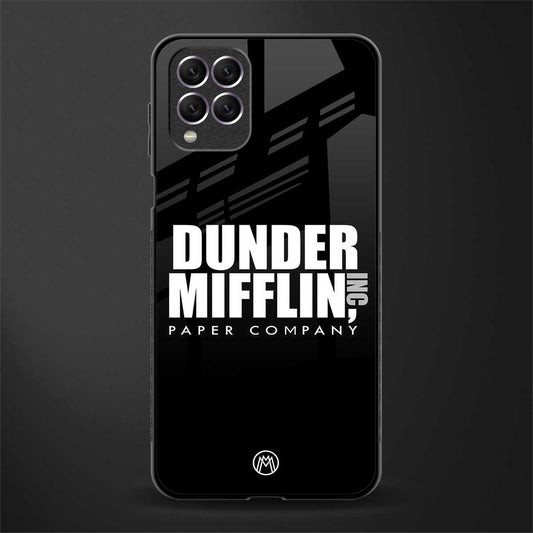 dunder mifflin glass case for samsung galaxy f62 image