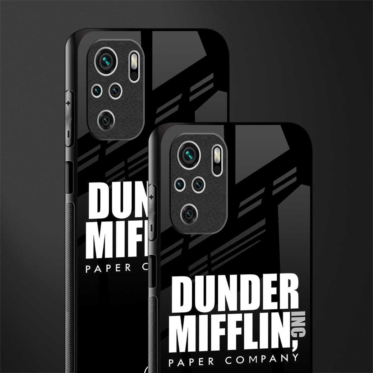 dunder mifflin glass case for redmi note 10 image-2