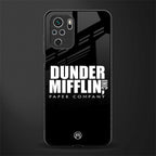 dunder mifflin glass case for redmi note 10s image