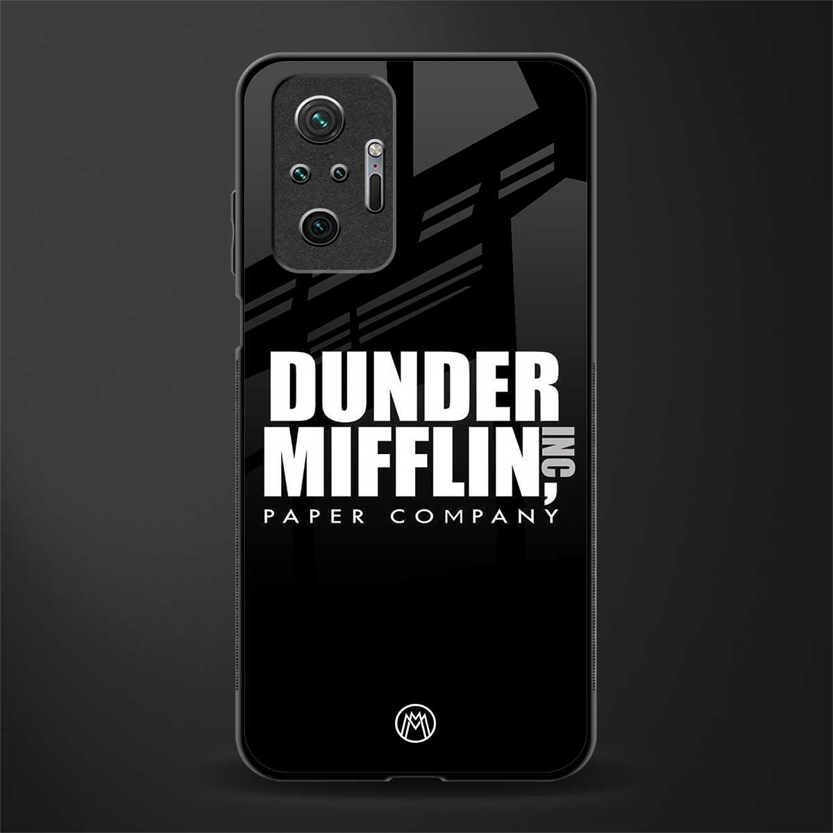 dunder mifflin glass case for redmi note 10 pro image