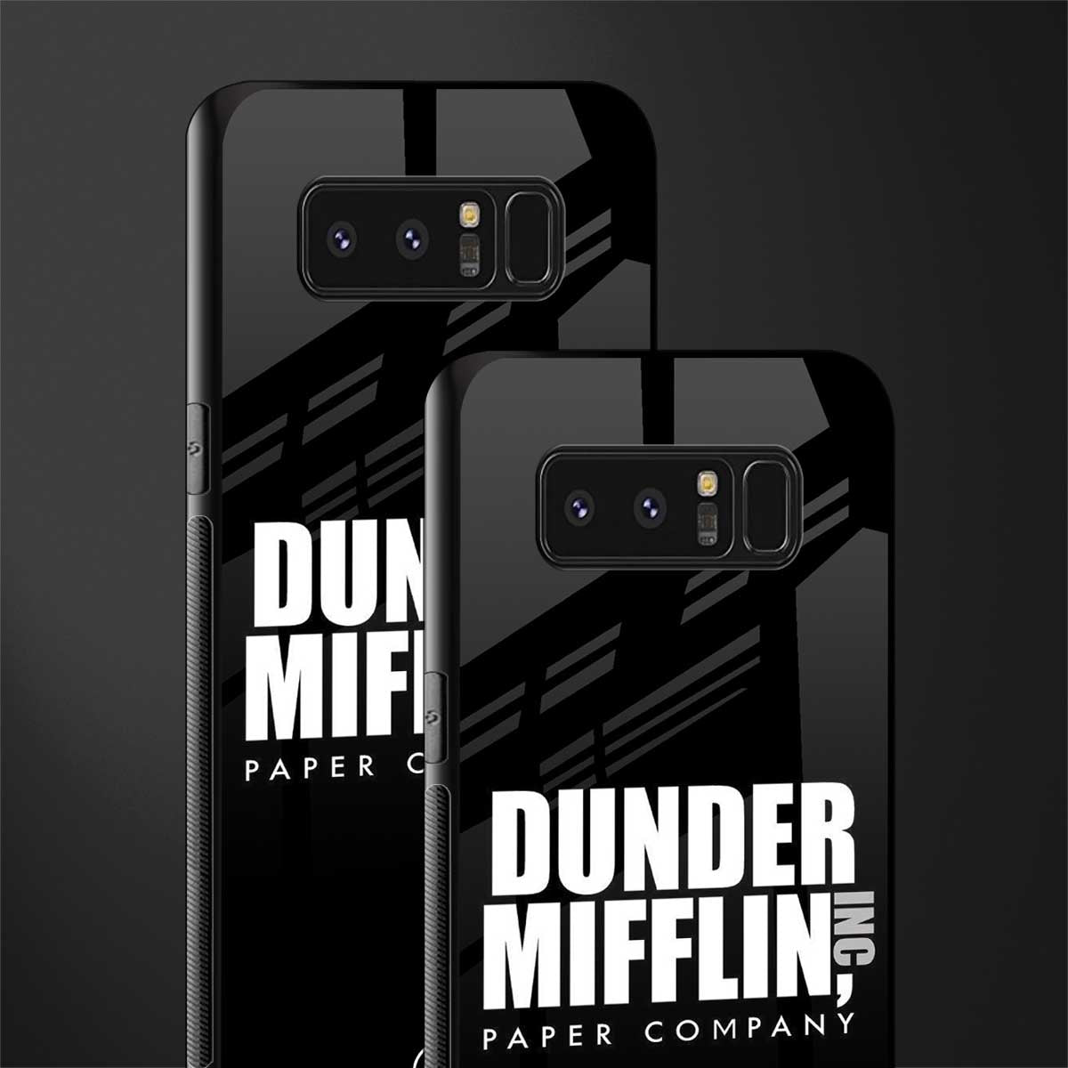 dunder mifflin glass case for samsung galaxy note 8 image-2