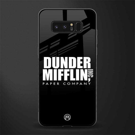 dunder mifflin glass case for samsung galaxy note 8 image