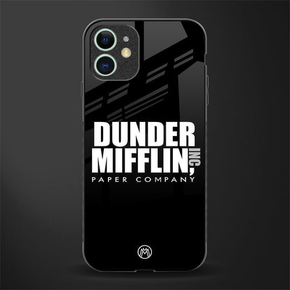 dunder mifflin glass case for iphone 11 image