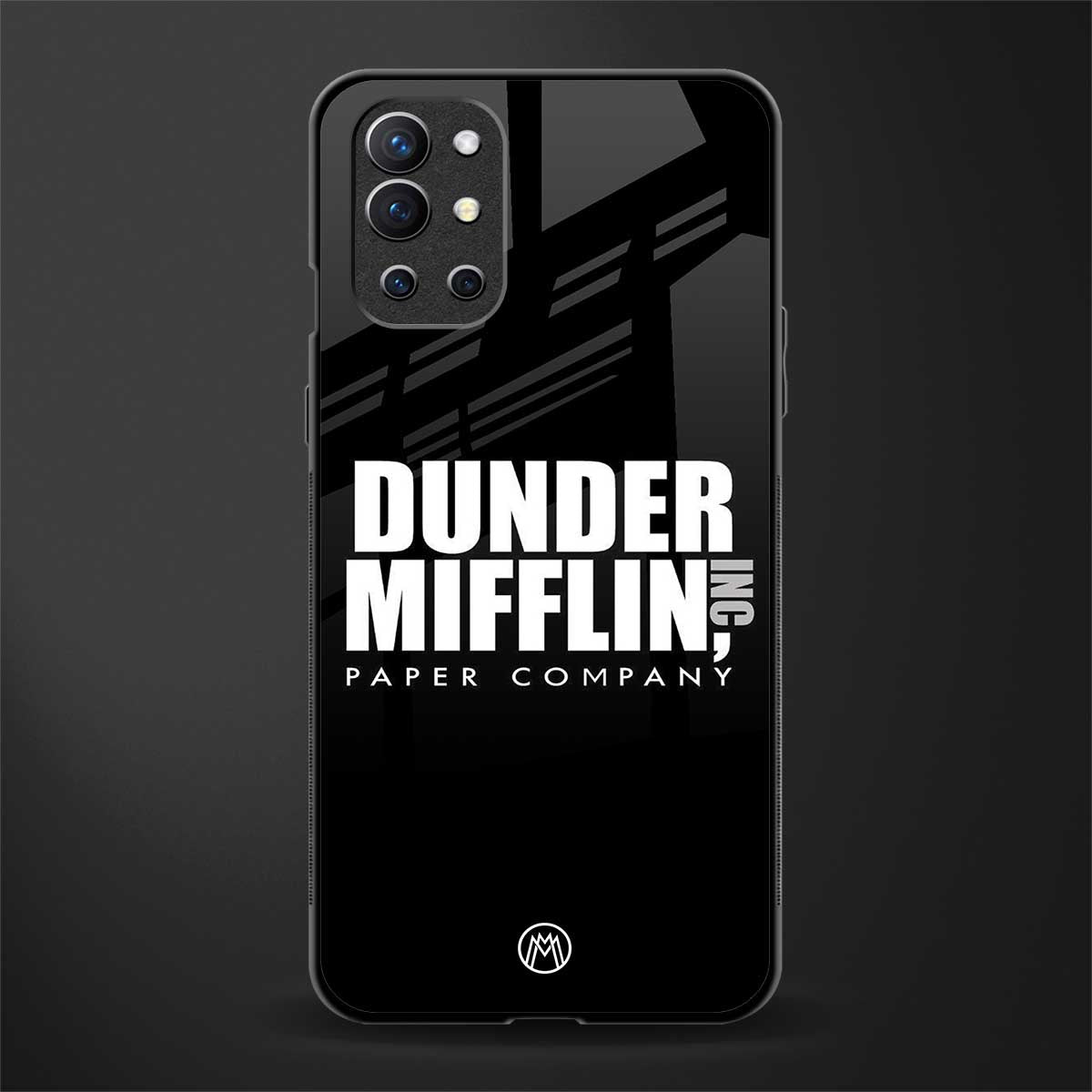 dunder mifflin glass case for oneplus 9r image