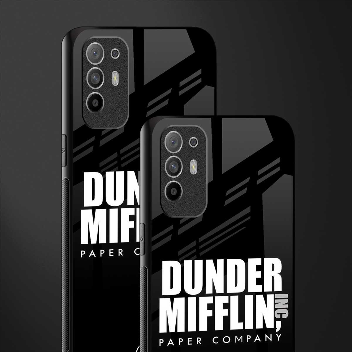 dunder mifflin glass case for oppo f19 pro plus image-2