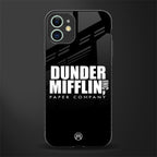dunder mifflin glass case for iphone 12 mini image