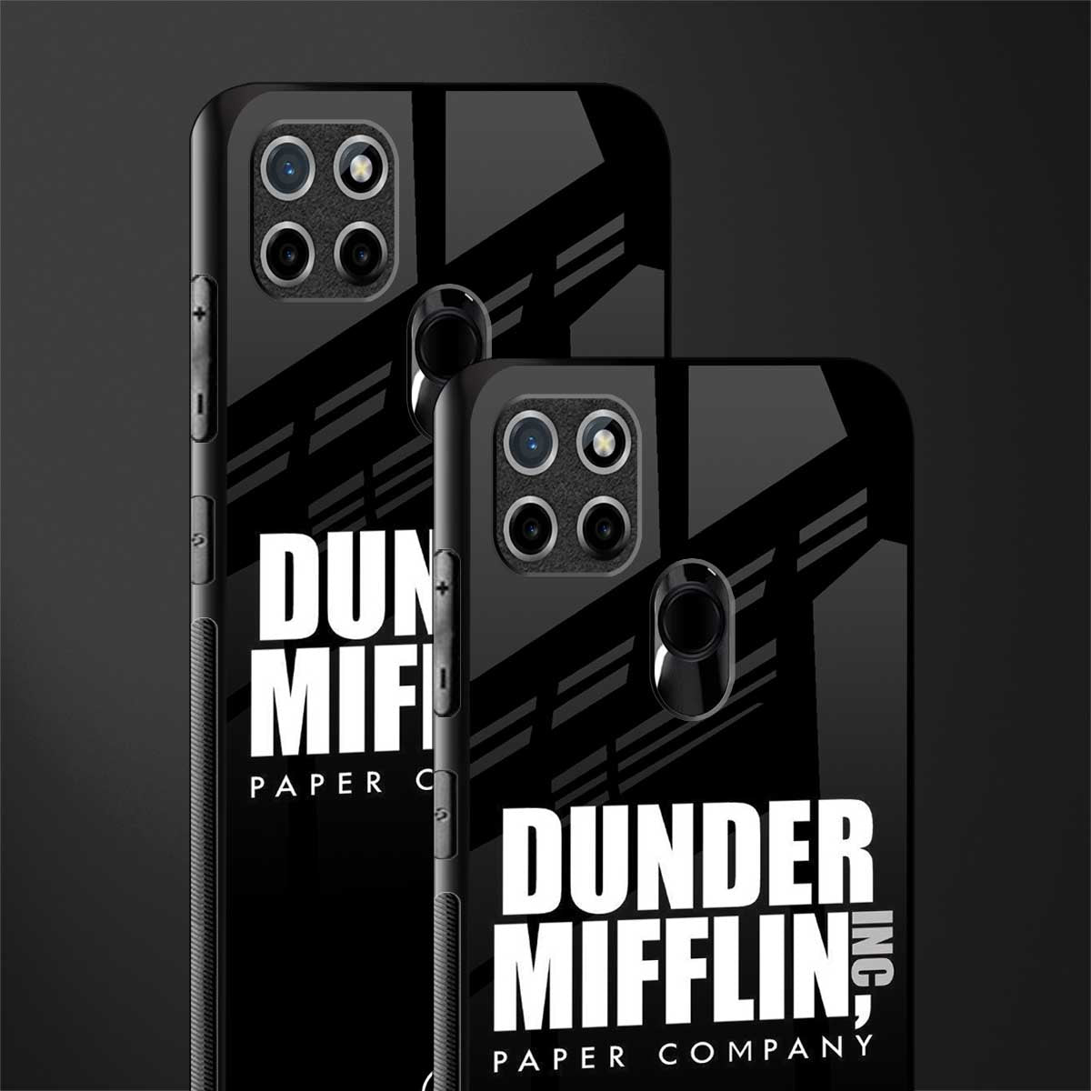 dunder mifflin glass case for realme c21 image-2