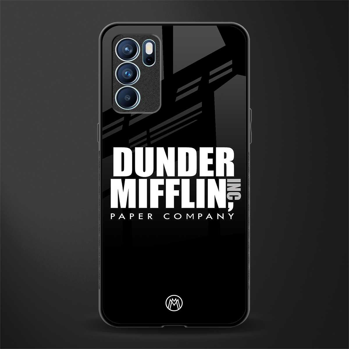 dunder mifflin glass case for oppo reno6 5g image