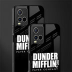 dunder mifflin glass case for vivo y21t image-2