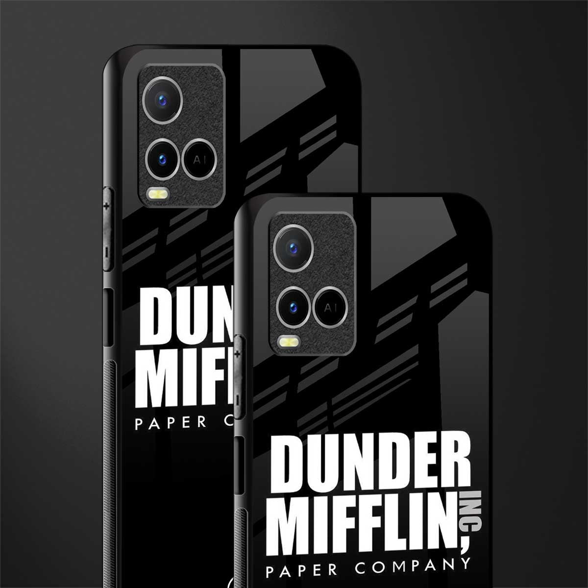 dunder mifflin glass case for vivo y21t image-2