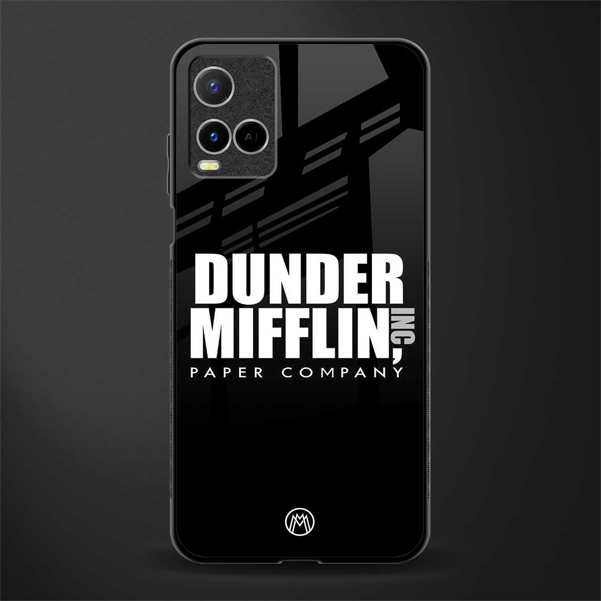 dunder mifflin glass case for vivo y21 image