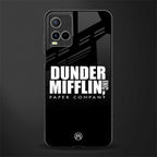 dunder mifflin glass case for vivo y21t image