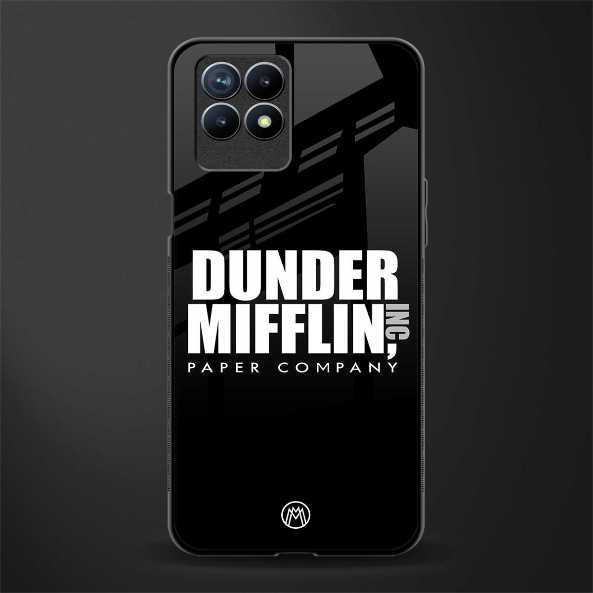 dunder mifflin glass case for realme narzo 50 image