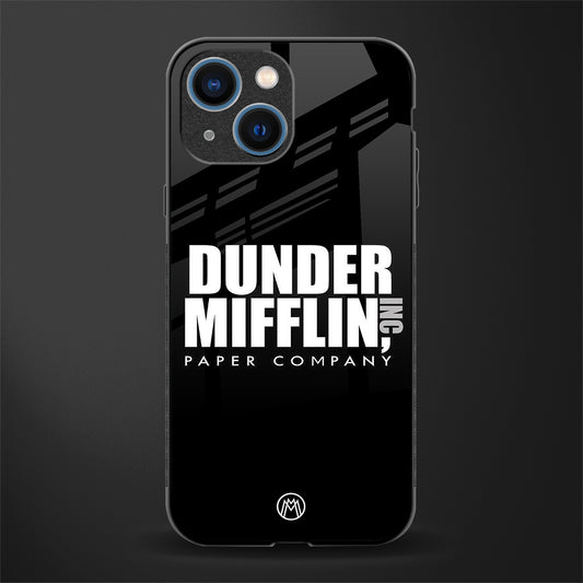 dunder mifflin glass case for iphone 13 mini image