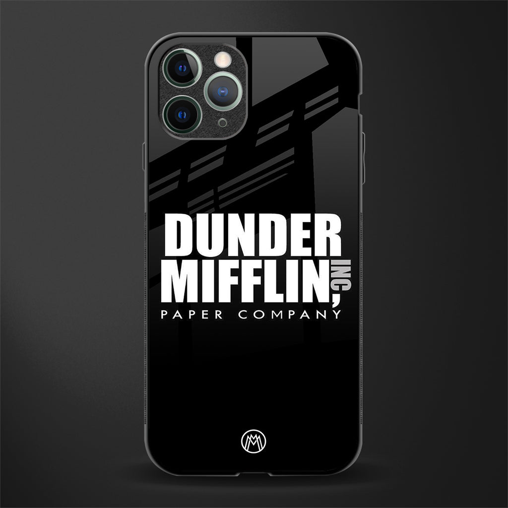 dunder mifflin glass case for iphone 11 pro max image
