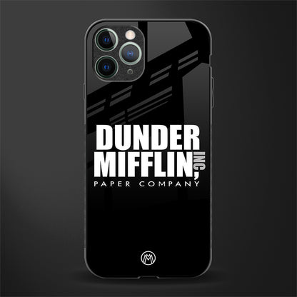 dunder mifflin glass case for iphone 11 pro max image
