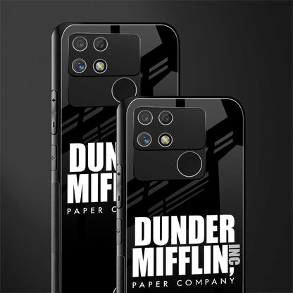 dunder mifflin back phone cover | glass case for realme narzo 50a