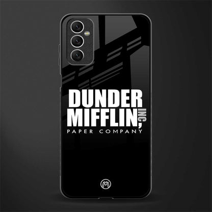 dunder mifflin glass case for samsung galaxy m52 5g image
