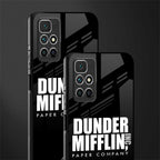 dunder mifflin glass case for redmi 10 prime image-2