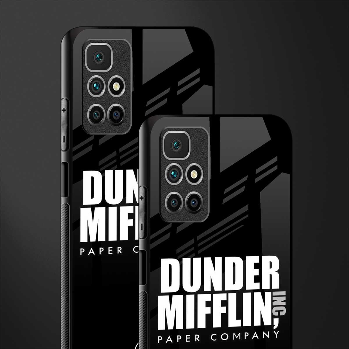 dunder mifflin glass case for redmi 10 prime image-2