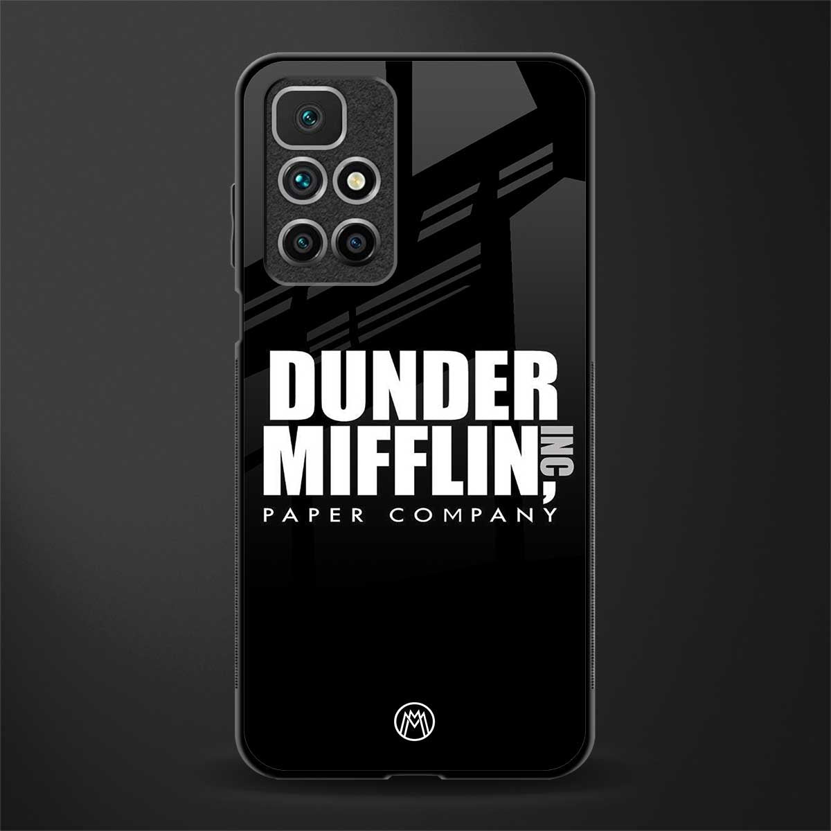 dunder mifflin glass case for redmi 10 prime image