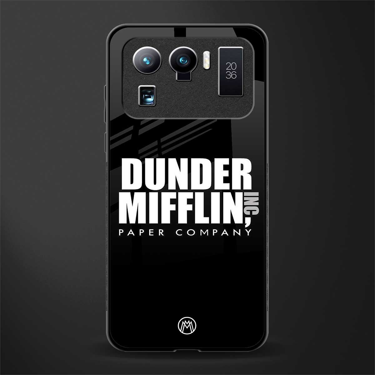 dunder mifflin glass case for mi 11 ultra 5g image