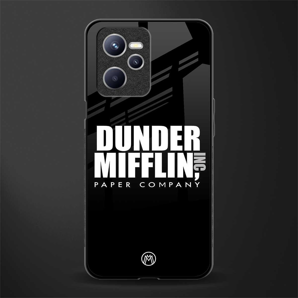 dunder mifflin glass case for realme c35 image