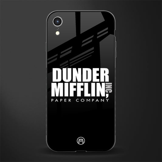 dunder mifflin glass case for iphone xr image