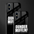 dunder mifflin glass case for iphone x image-2