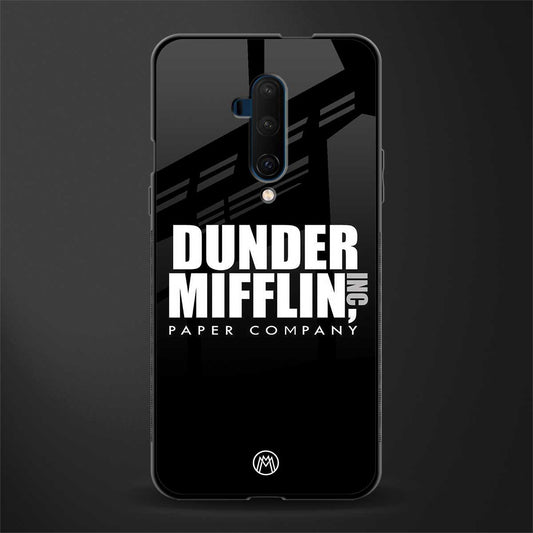 dunder mifflin glass case for oneplus 7t pro image