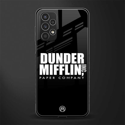 dunder mifflin back phone cover | glass case for samsung galaxy a13 4g