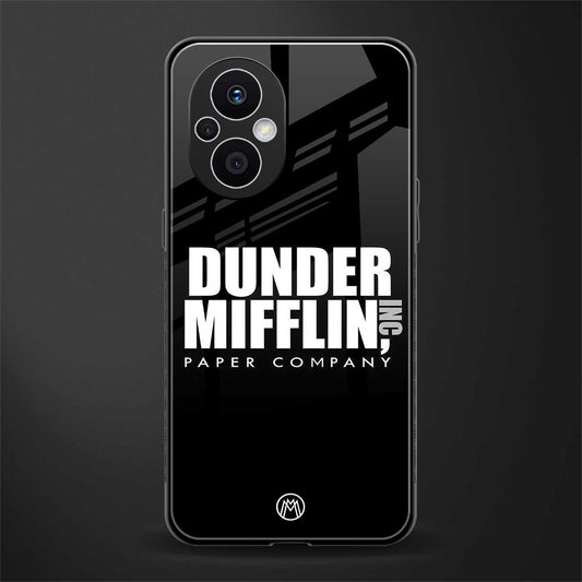 dunder mifflin back phone cover | glass case for oppo f21 pro 5g