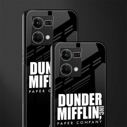 dunder mifflin back phone cover | glass case for oppo f21 pro 4g