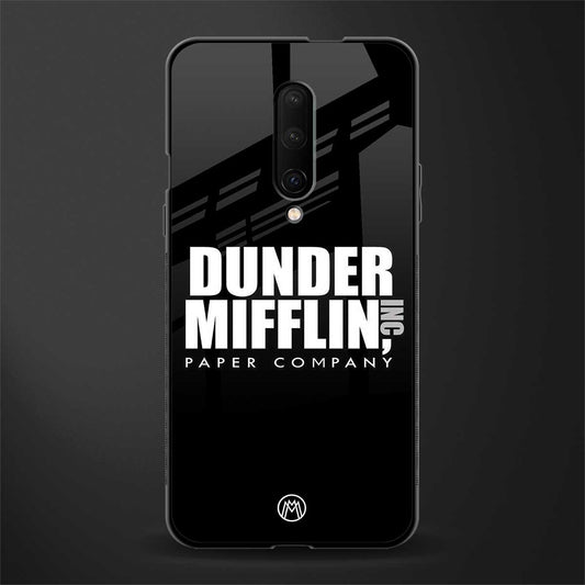 dunder mifflin glass case for oneplus 7 pro image