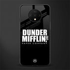 dunder mifflin glass case for oneplus 7t image