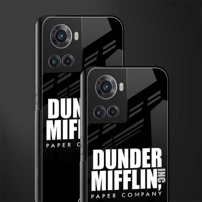 dunder mifflin back phone cover | glass case for oneplus 10r 5g