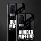 dunder mifflin glass case for vivo x60 image-2