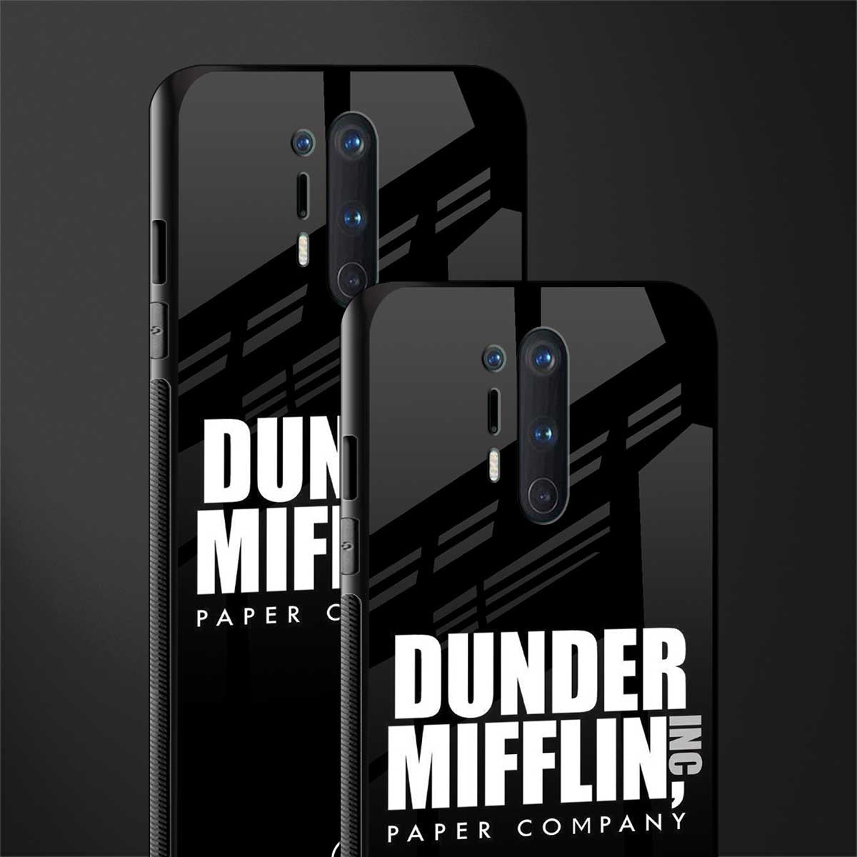 dunder mifflin glass case for oneplus 8 pro image-2