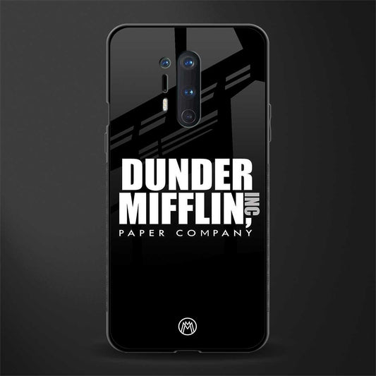 dunder mifflin glass case for oneplus 8 pro image