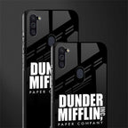 dunder mifflin glass case for samsung a11 image-2