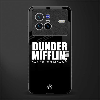 dunder mifflin glass case for vivo x80 image