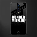 dunder mifflin glass case for oneplus 8 image