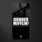 dunder mifflin glass case for oneplus 6t image