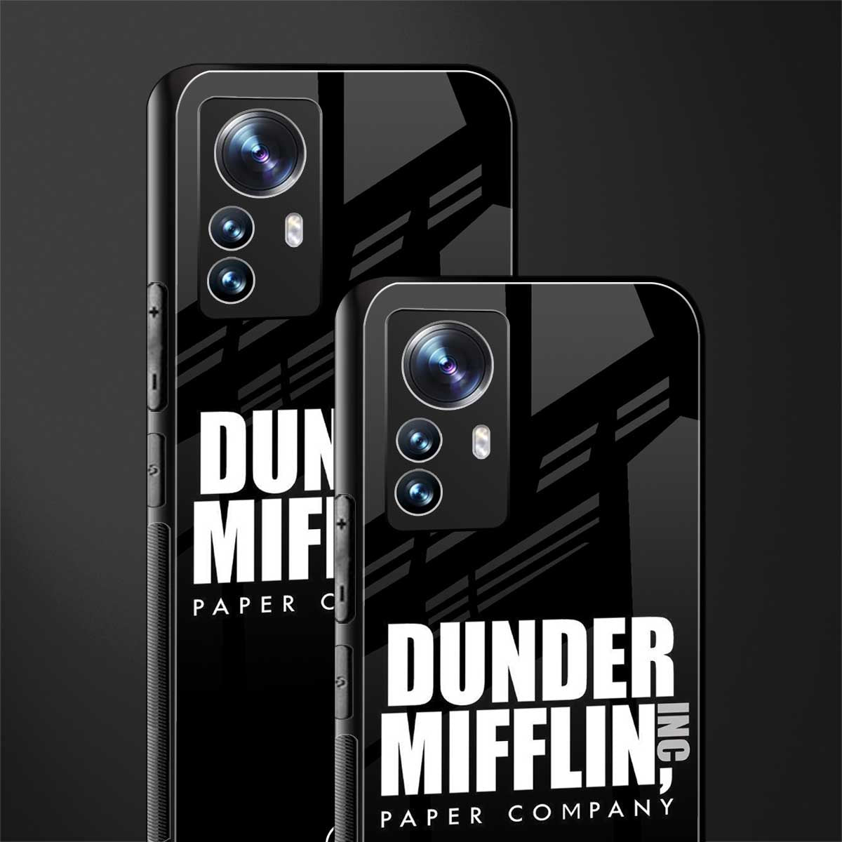 dunder mifflin back phone cover | glass case for xiaomi 12 pro